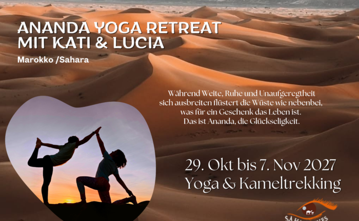 Ananda Yoga retreat cameltrekking Marokko
